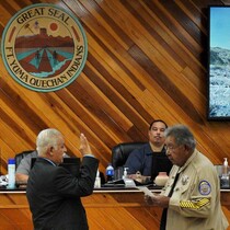 Judge Ulloa and Chief Warden Gordon Osborne